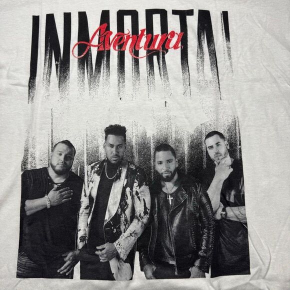 NWOT Aventura Inmortal Tour Tee T Shirt IMMORTAL Adult Size XL New - Picture 10 of 10